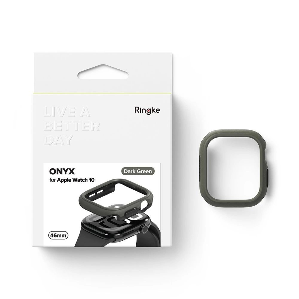 Ringke Onyx Dėklas skirtas Apple Watch 10 46mm - Žalias 6 Ringke Onyx Dėklas skirtas Apple Watch 10 46mm - Žalias 6