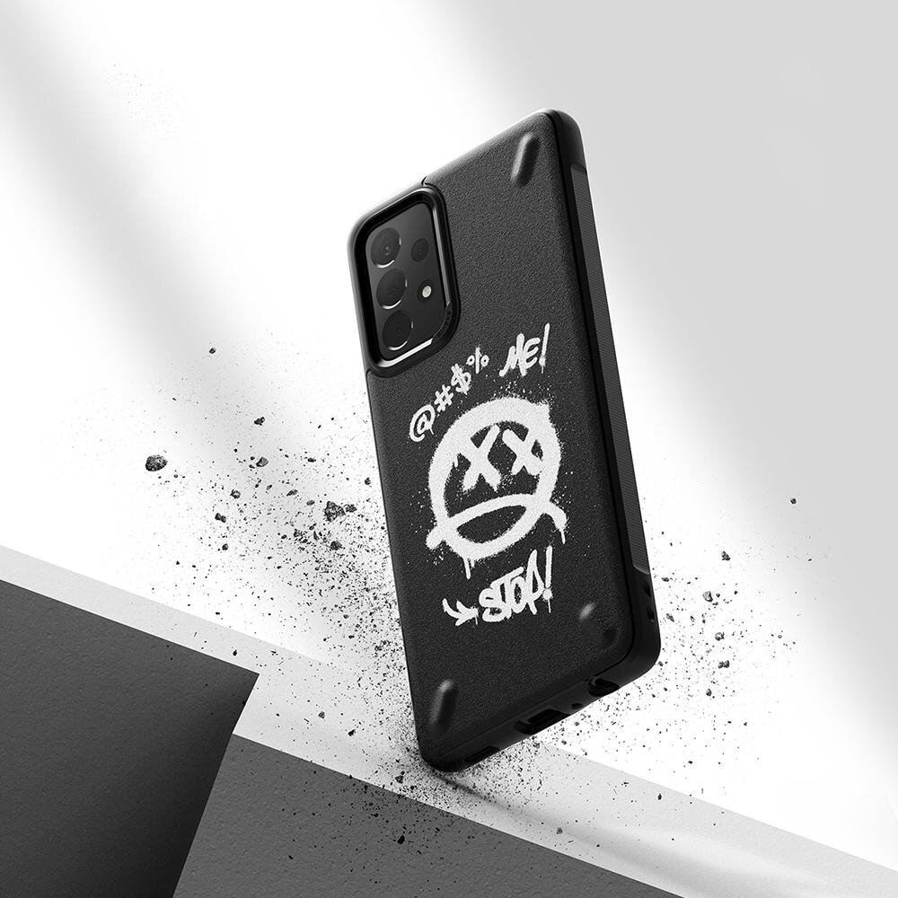 Dėklas Ringke Onyx Design Durable TPU Samsung Galaxy A72 4G Juodas (Paint) (OXSG0047) 3 Dėklas Ringke Onyx Design Durable TPU Samsung Galaxy A72 4G Juodas (Paint) (OXSG0047) 3