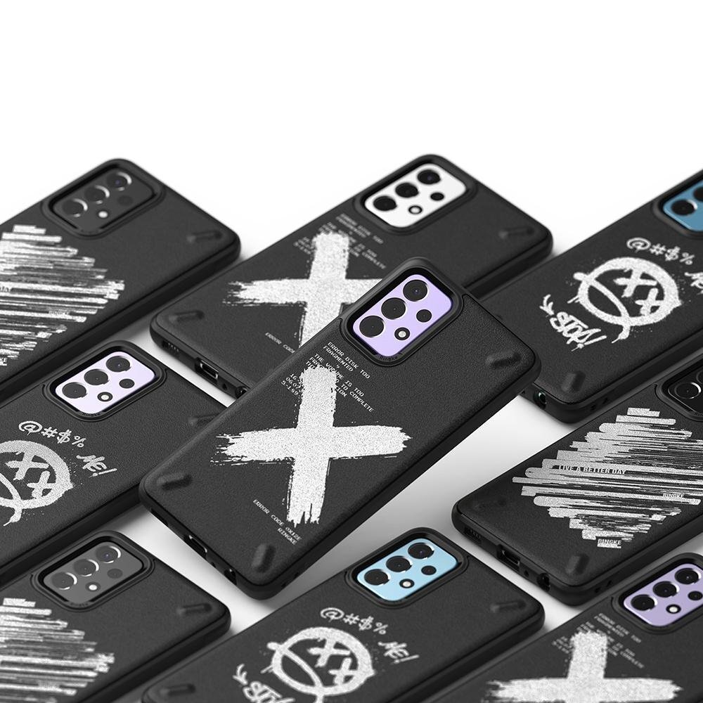 Dėklas Ringke Onyx Design Durable TPU Samsung Galaxy A72 4G Juodas (Paint) (OXSG0047) 4 Dėklas Ringke Onyx Design Durable TPU Samsung Galaxy A72 4G Juodas (Paint) (OXSG0047) 4