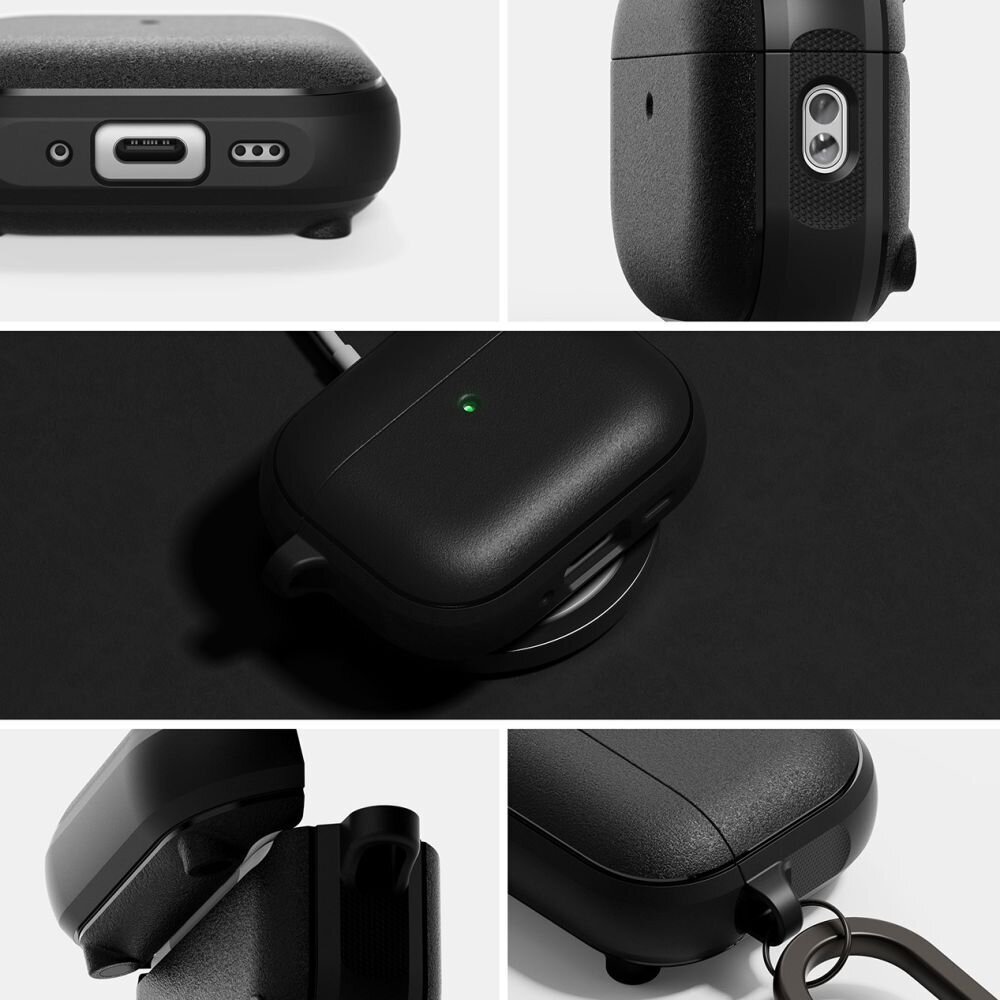 AirPods Pro 3 Ringke Onyx Magnetic MagSafe dėklas – juodas 3