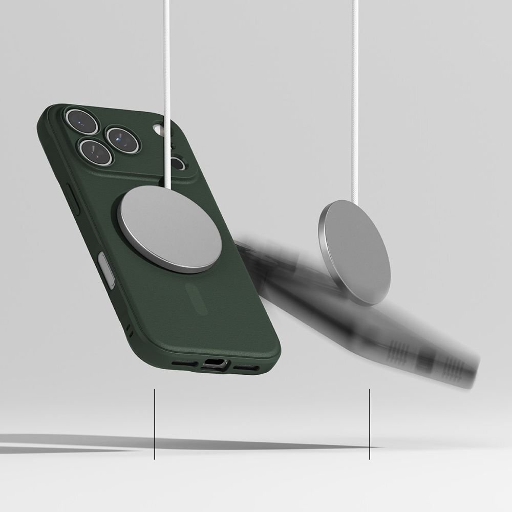 iPhone 17 Pro dėklas Ringke Onyx Magnetic, MagSafe – žalias 5