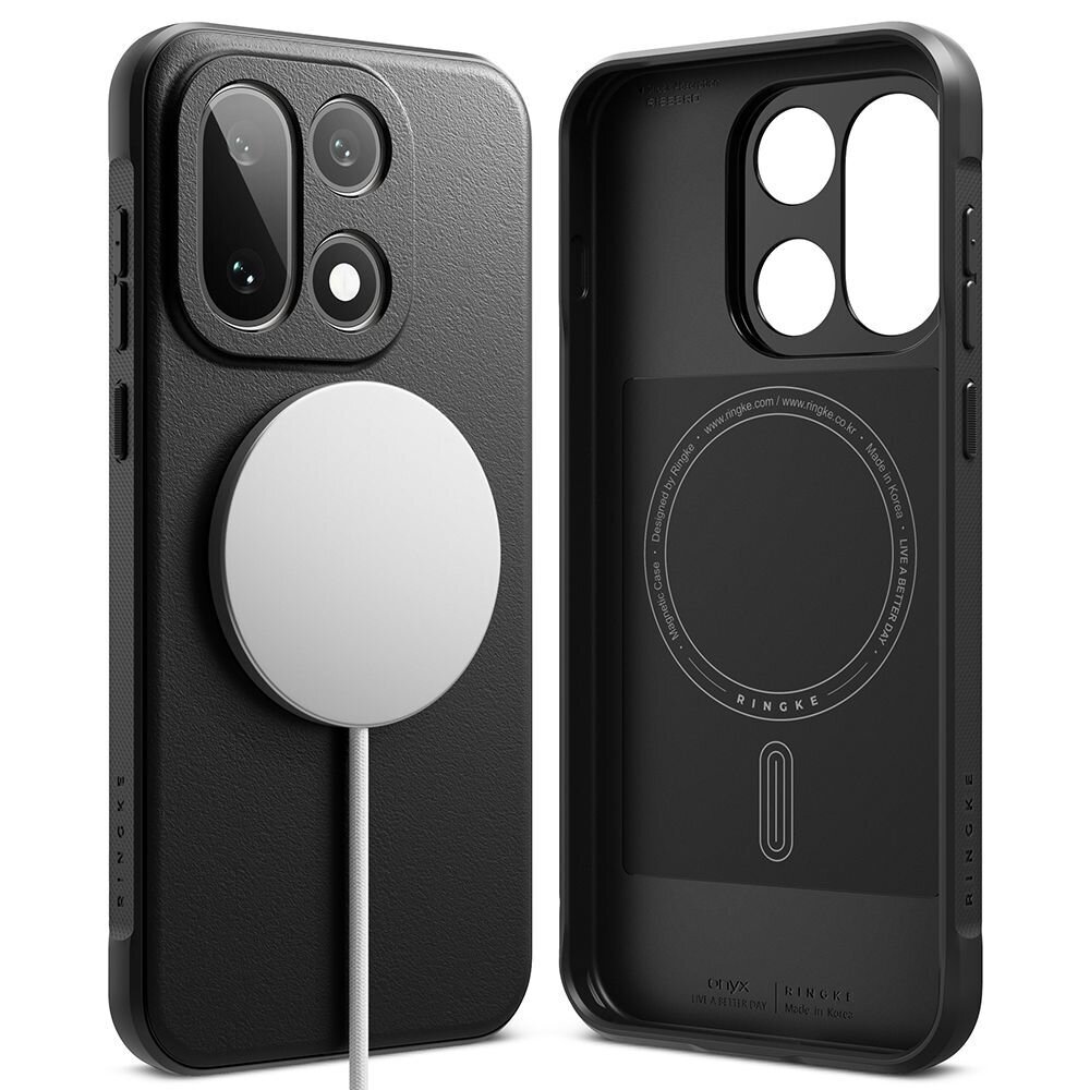 OnePlus 15 Ringke Onyx Magnetic MagSafe dėklas – juodas 1