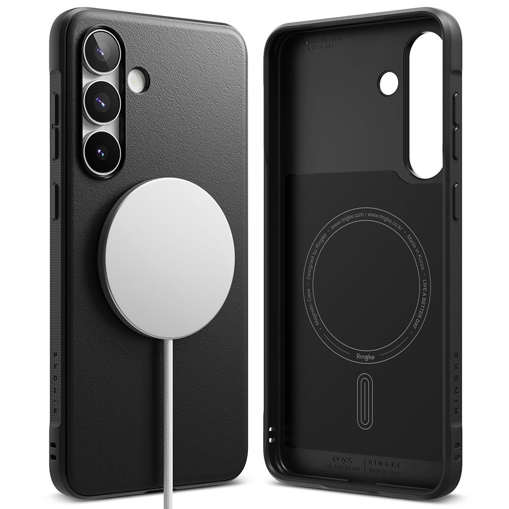 Samsung Galaxy S25 FE Ringke Onyx Magnetic MagSafe dėklas – juodas 1 Samsung Galaxy S25 FE Ringke Onyx Magnetic MagSafe dėklas – juodas 1
