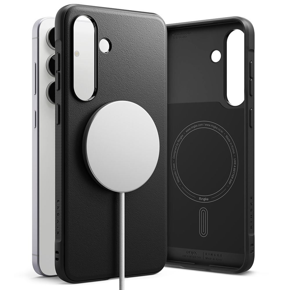 Samsung Galaxy S25 FE Ringke Onyx Magnetic MagSafe dėklas – juodas