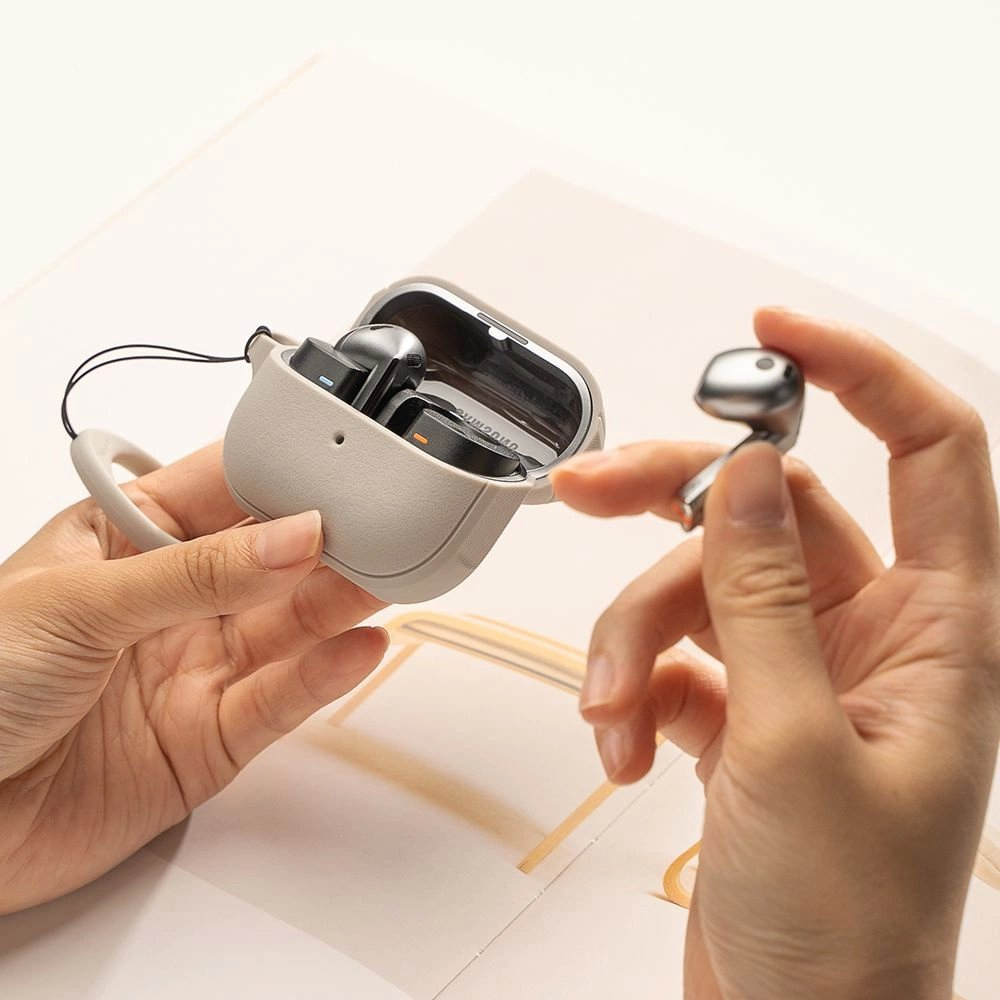 Samsung Galaxy Buds 3 / 3 Pro – Ringke Onyx MagSafe dėklas - Pilkas 2