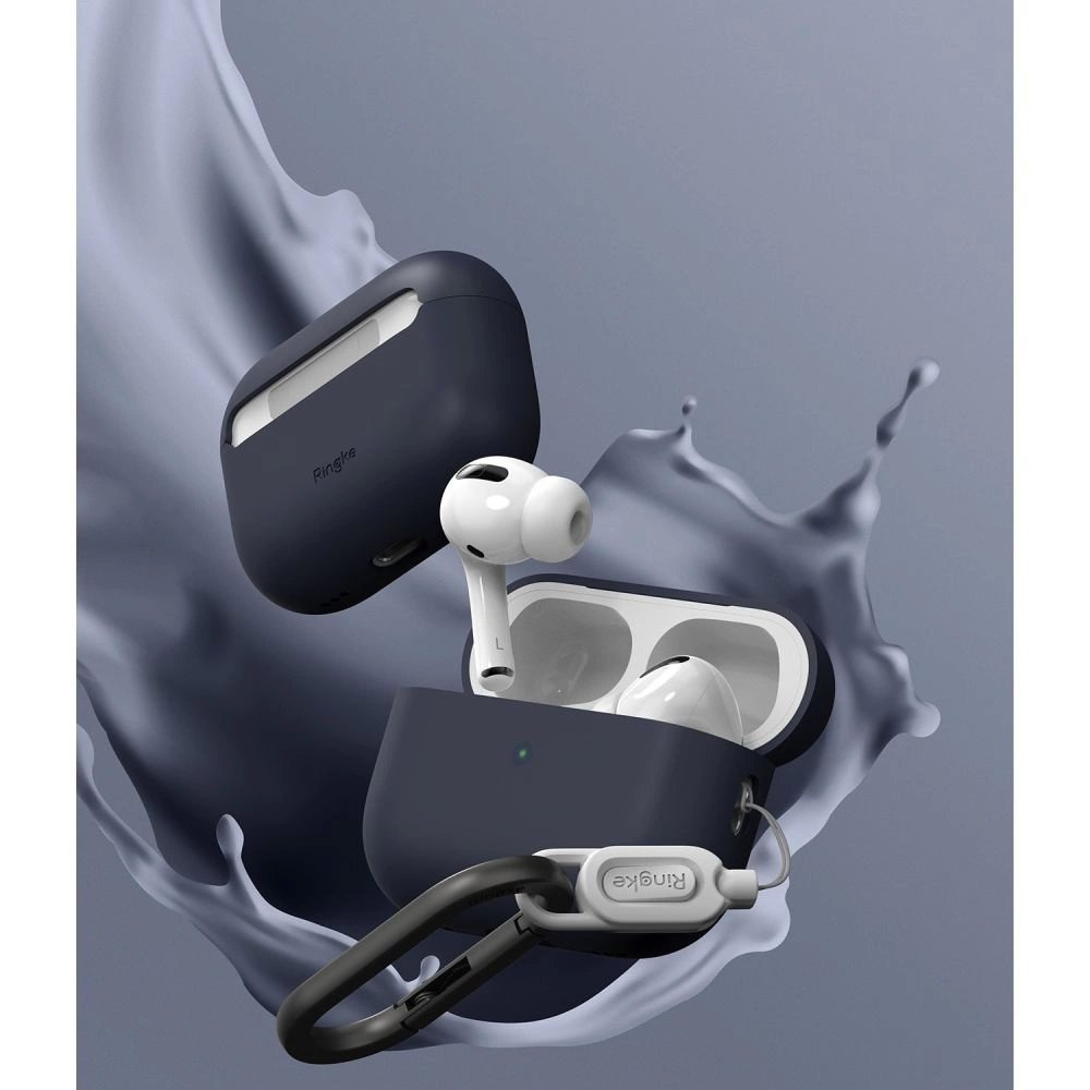 Ringke Silikoninis Dėklas skirtas Apple AirPods Pro 1 / 2 - Navy Mėlynas 5