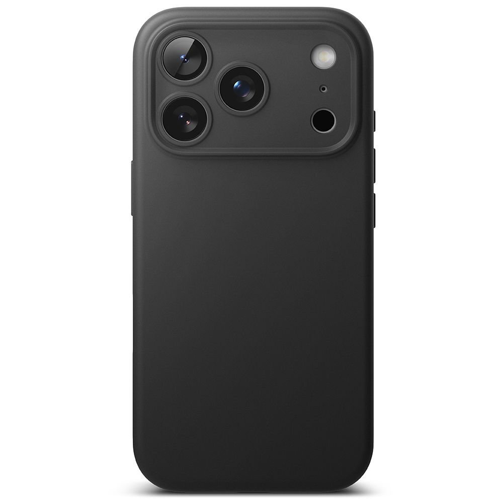iPhone 17 Pro Max dėklas Ringke Silicone Magnetic su MagSafe – juodas 3