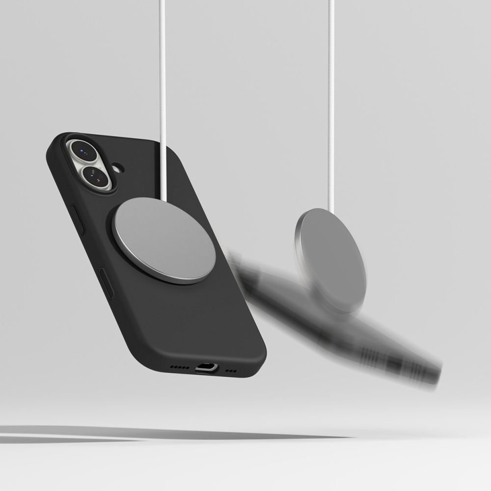 iPhone 17 dėklas Ringke Silicone Magnetic su MagSafe – violetinis 7