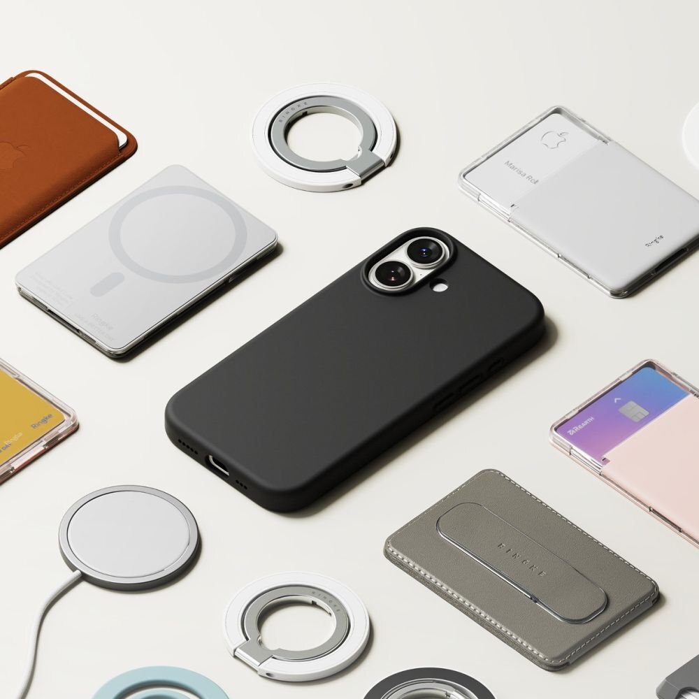 iPhone 17 dėklas Ringke Silicone Magnetic su MagSafe – violetinis 8