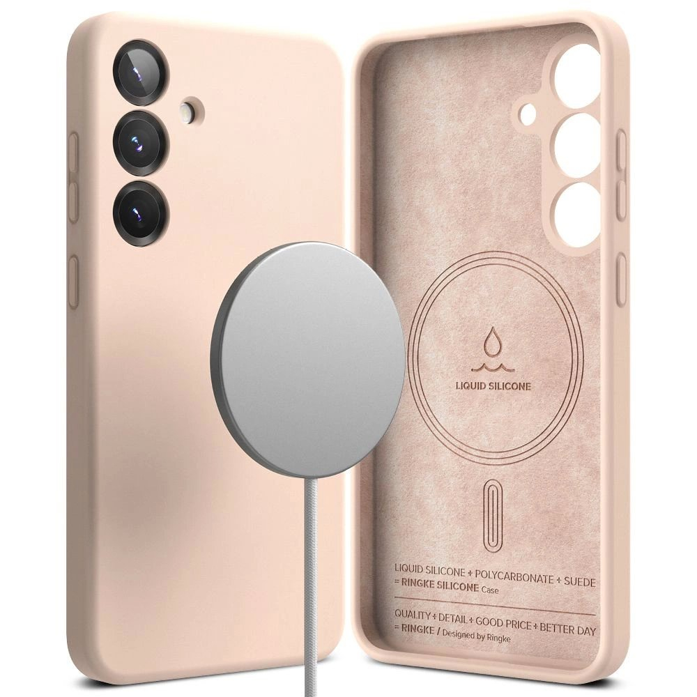 Ringke Silikoninis MagSafe Dėklas skirtas Samsung Galaxy S25+ - Rožinis Ringke Silikoninis MagSafe Dėklas skirtas Samsung Galaxy S25+ - Rožinis