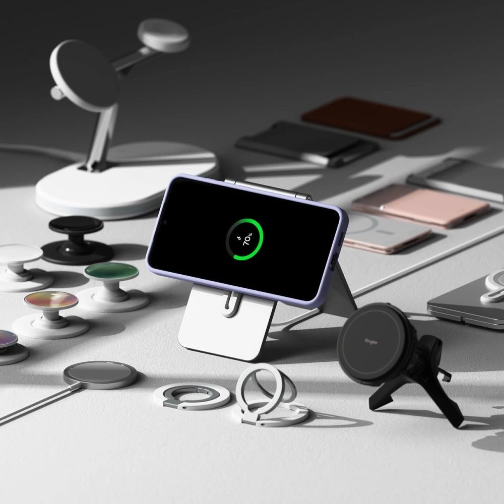 Ringke Silikoninis MagSafe Dėklas skirtas Samsung Galaxy S25+ - Violetinis 6