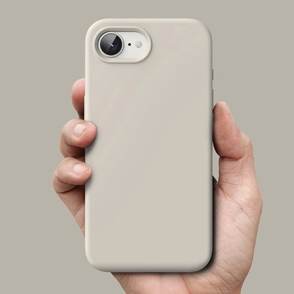 Ringke Silikoninis Magsafe iPhone 16e Dėklas - Beige 7 Ringke Silikoninis Magsafe iPhone 16e Dėklas - Beige 7