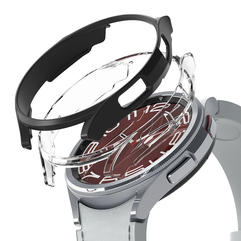 Ringke Slim 2-pack Dėklas skirtas Samsung Galaxy Watch 6 Classic 43mm - Juodas and Permatomas 1
