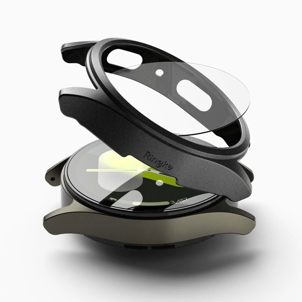 Ringke Slim & Tempered Glass Dėklas + Glass Set skirtas Samsung Galaxy Watch 7 44mm - Juodas 1