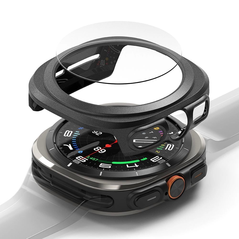 Ringke Slim & Tempered Glass Dėklas + Glass Set skirtas Samsung Galaxy Watch Ultra 47mm - Juodas Ringke Slim & Tempered Glass Dėklas + Glass Set skirtas Samsung Galaxy Watch Ultra 47mm - Juodas