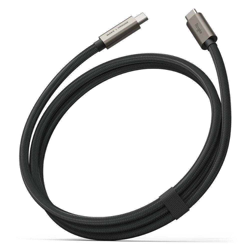 Laidas Ringke USB-C 3.2 Gen. PD240W 100cm – juodas 1