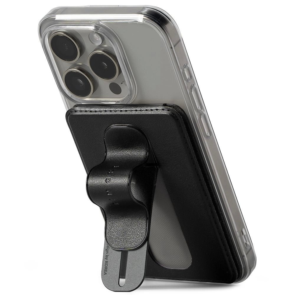 – Ringke Slide Grip MagSafe piniginės tipo dėklas - Juodas 1