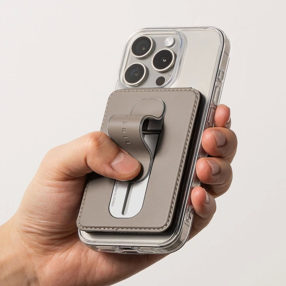 – Ringke Slide Grip MagSafe piniginės tipo dėklas - Juodas 7