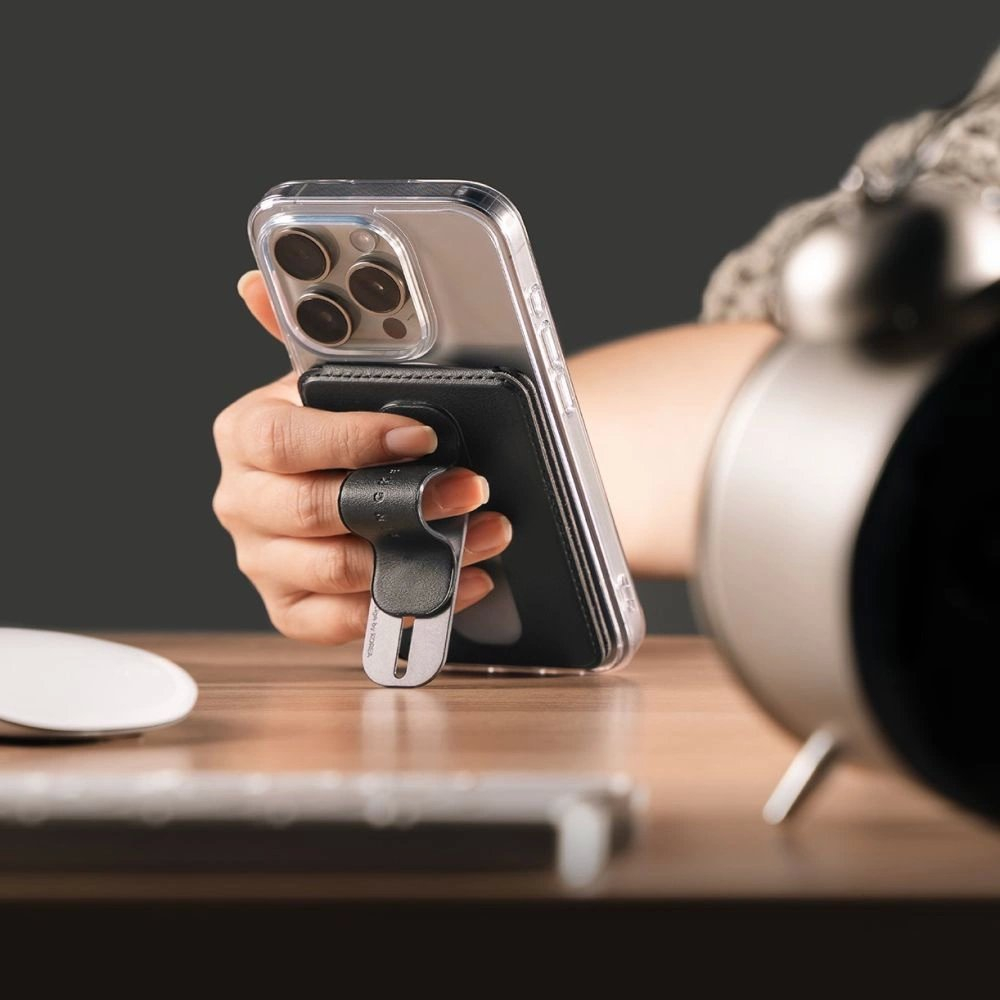 – Ringke Slide Grip MagSafe piniginės tipo dėklas - Juodas 9