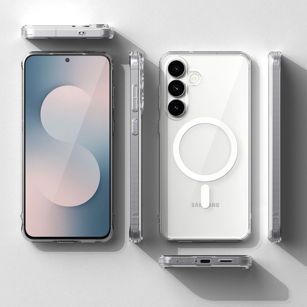 Samsung Galaxy S25 FE Ringke Fusion Magnetic MagSafe dėklas – skaidrus 4