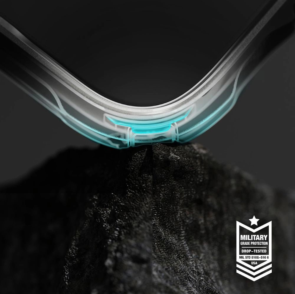 Nothing Phone 3A – Ringke Fusion X dėklas - Skaidriai pilkas 5