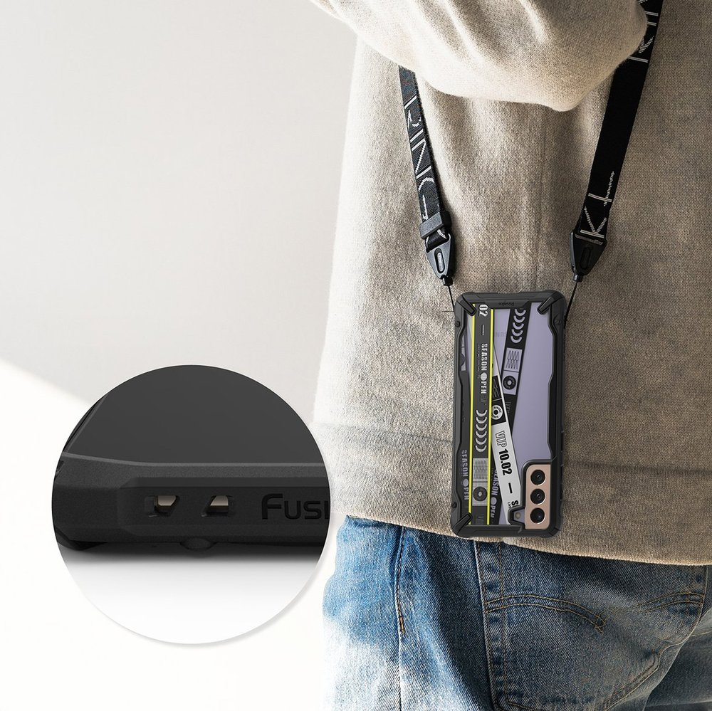 Dėklas Ringke Fusion X Design PC plastikas ir TPU Samsung Galaxy S21+ 5G (S21 Plus 5G) juodas (Ticket band) (XDSG0052) 6 Dėklas Ringke Fusion X Design PC plastikas ir TPU Samsung Galaxy S21+ 5G (S21 Plus 5G) juodas (Ticket band) (XDSG0052) 6