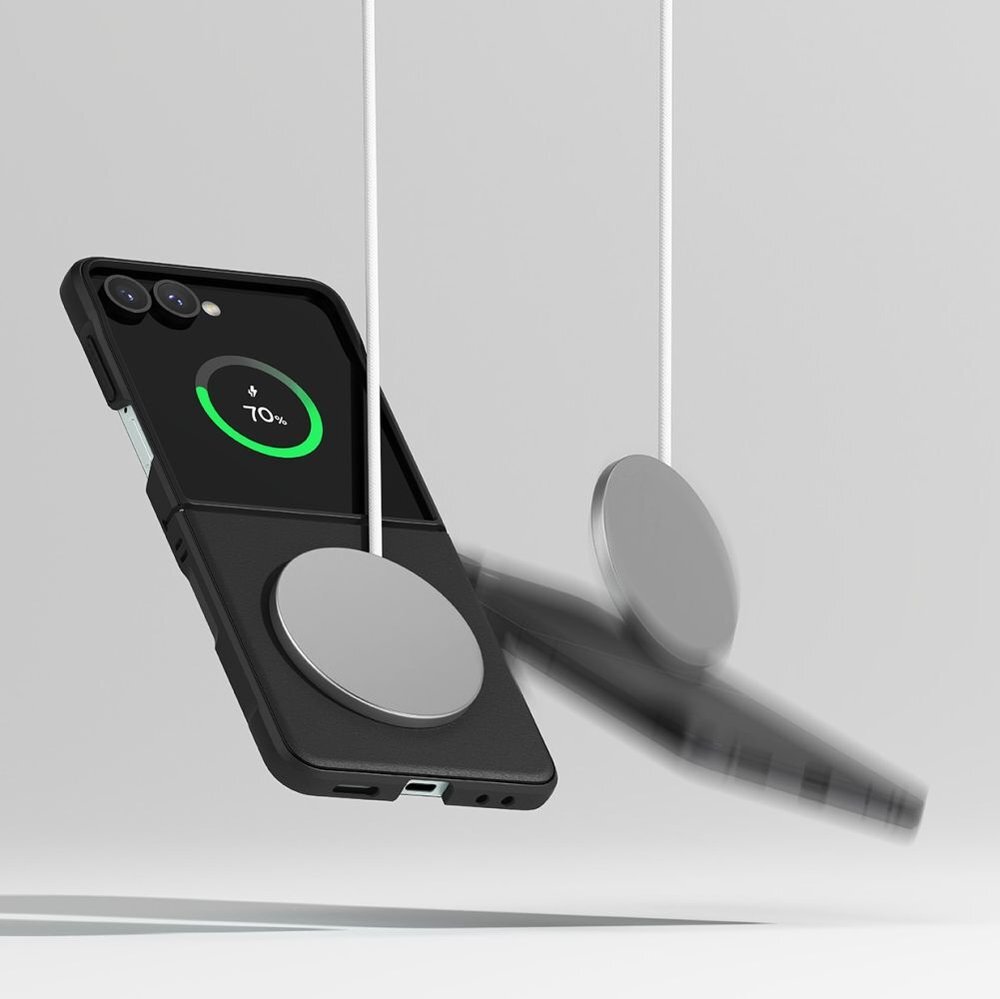 Samsung Galaxy Z Flip 7 dėklas Ringke Onyx Magnetic su MagSafe – juodas 7