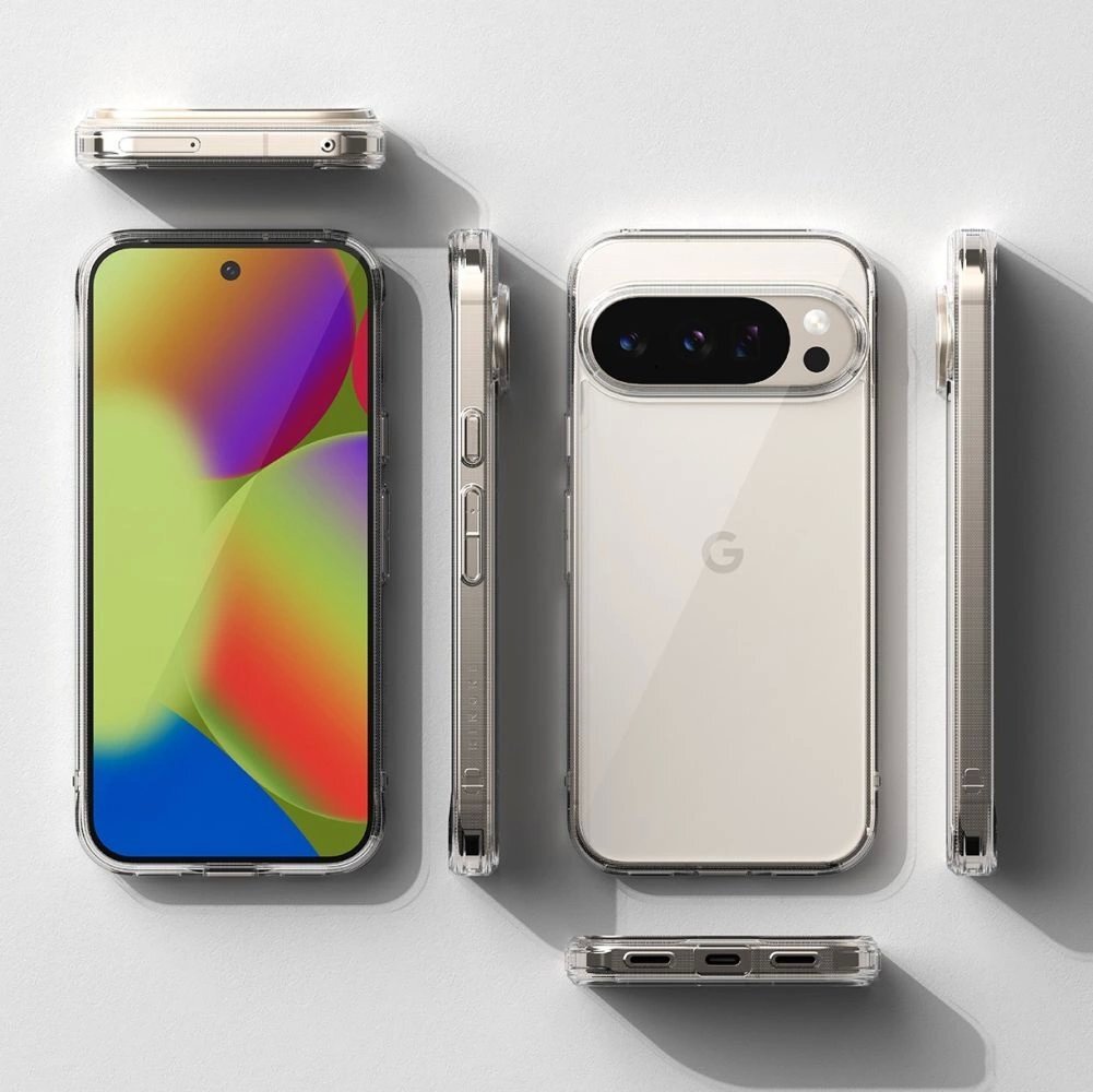 Google Pixel 10 Plus XL dėklas Ringke Fusion – skaidrus 4