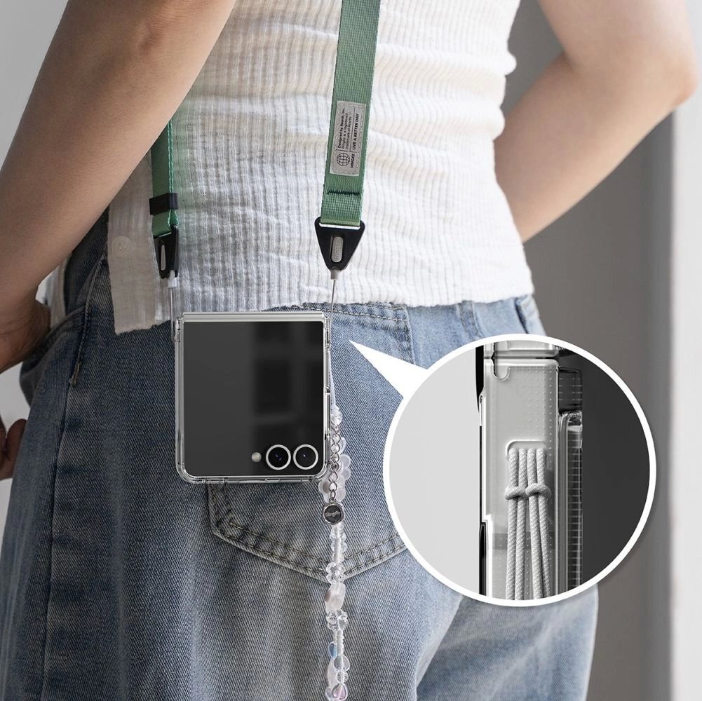 Samsung Galaxy Z Flip 7 dėklas Ringke Fusion – skaidrus 6