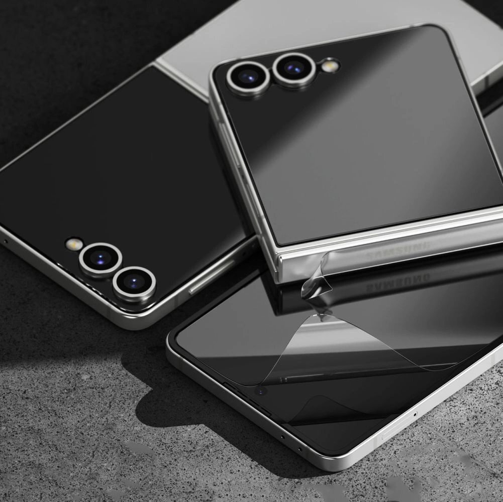 Samsung Galaxy Z Flip 7 Ringke Protector Pro 3in1 apsaugos rinkinys – skaidrus 2