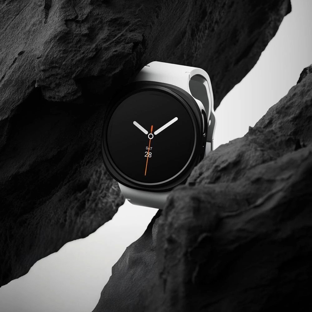 Samsung Galaxy Watch 8 44mm dėklų komplektas Ringke Slim 2 vnt. – skaidrus / matinės juodos 4