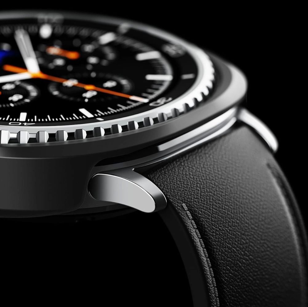 Samsung Galaxy Watch 8 Classic 46mm dėklų rinkinys Ringke Slim 2vnt – skaidrus ir matinės juodos spalvos 3