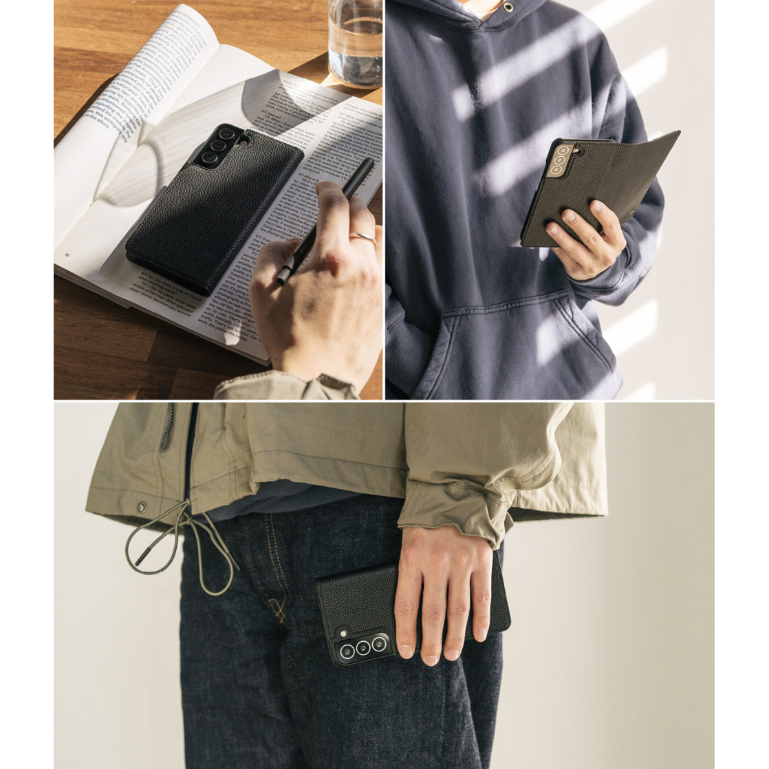 Dėklas Ringke Folio Signature Flip Leather Samsung Galaxy S22 Plus Juodas (FSS118R262) 1 Dėklas Ringke Folio Signature Flip Leather Samsung Galaxy S22 Plus Juodas (FSS118R262) 1