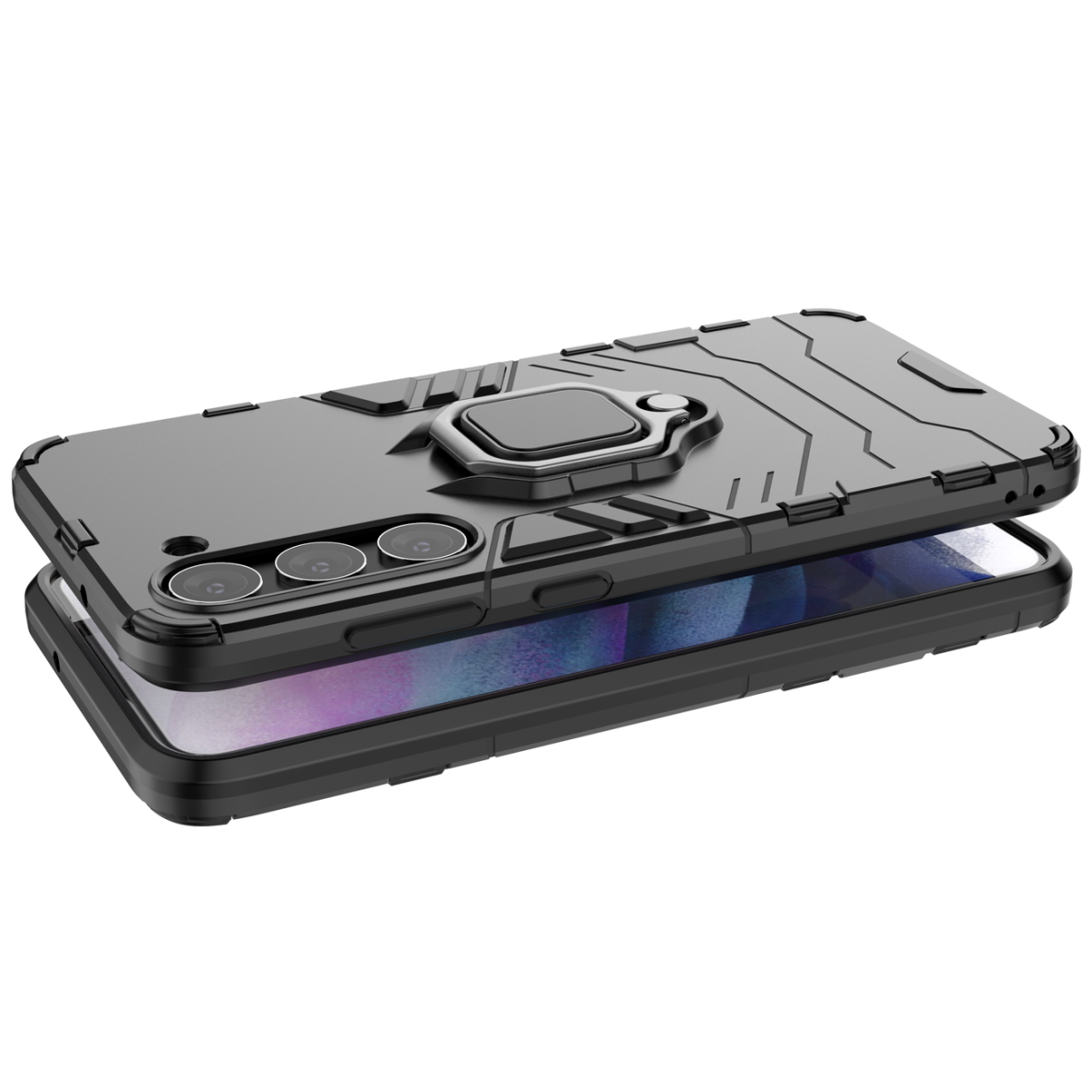 Dėklas Ring Armor Samsung Galaxy S23 Plus Juodas 3 Dėklas Ring Armor Samsung Galaxy S23 Plus Juodas 3