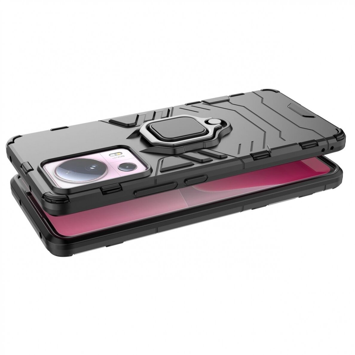 Dėklas Ring Armor Xiaomi 13 Lite Juodas 7