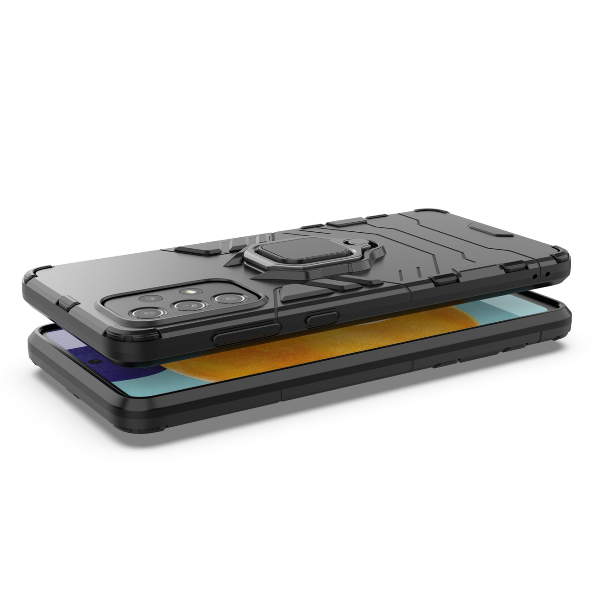 Dėklas Ring Armor tough hybrid Samsung Galaxy A73 juodas 5 Dėklas Ring Armor tough hybrid Samsung Galaxy A73 juodas 5