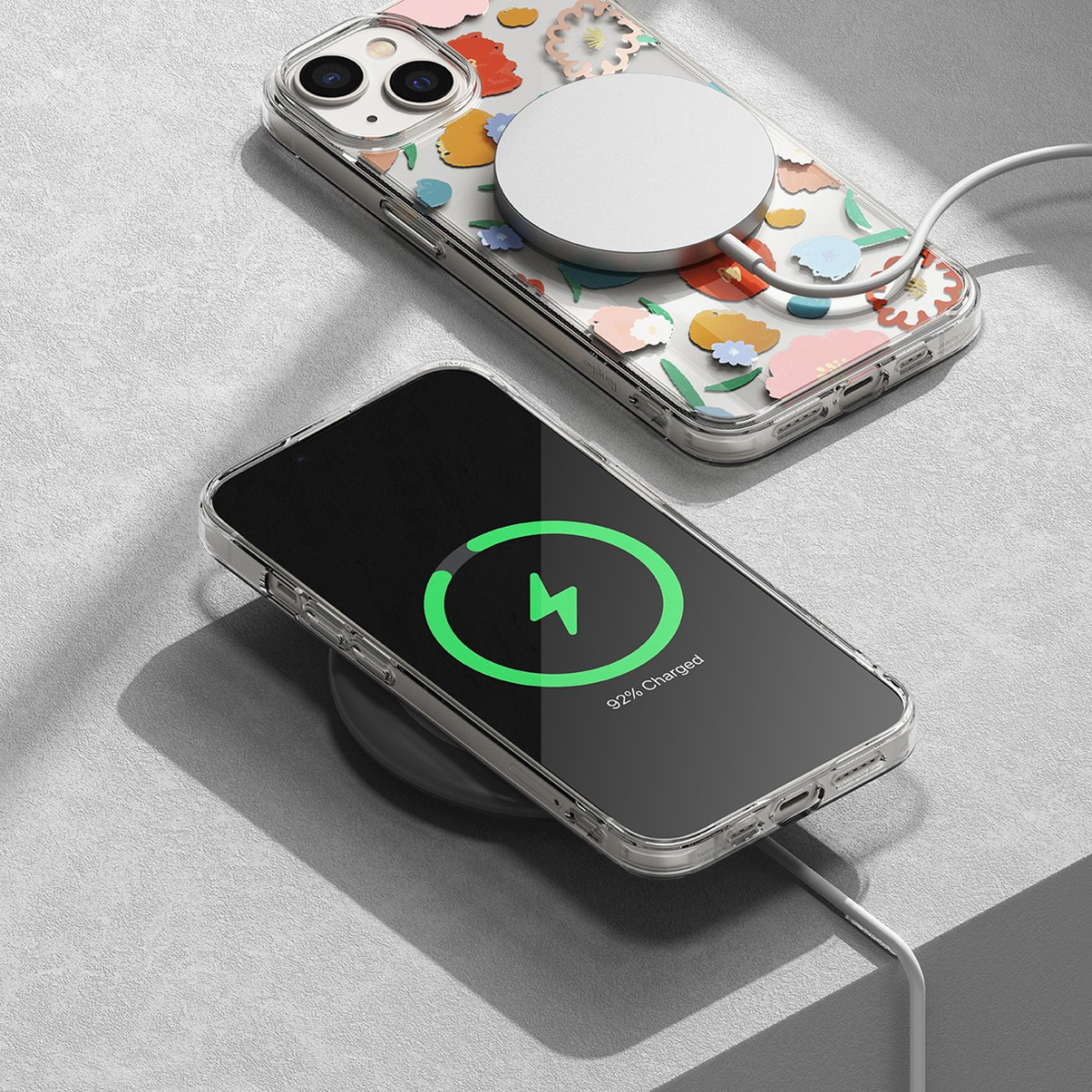 Dėklas Ringke Fusion Design Armored Sleeve iPhone 14 Plus Permatomas (Floral) (FD637E31) 7 Dėklas Ringke Fusion Design Armored Sleeve iPhone 14 Plus Permatomas (Floral) (FD637E31) 7