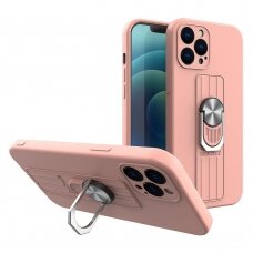 Dėklas su žiedu Ring Case iPhone 11 Pro Rožinis