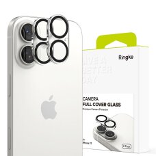 Akcija! iPhone 17 Ringke Camera Full Cover kameros apsauga, 2 vnt. – juoda