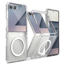 Samsung Galaxy Z Flip 7 dėklas Ringke Fusion Magnetic su MagSafe – skaidrus