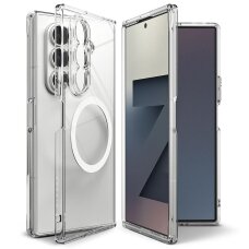 Samsung Galaxy Z Fold 7 dėklas Ringke Fusion Magnetic su MagSafe – skaidrus