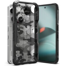 Nothing Phone 3 dėklas Ringke Fusion X – pilkas ir juodas