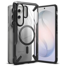 Samsung Galaxy S26 Ultra Ringke Fusion X Magnetic MagSafe dėklas – juodas skaidrus