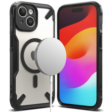 Ringke Fusion X MagSafe iPhone 15 Plus Dėklas - Matinis Juodas