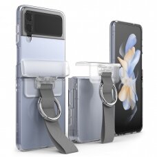 Dėklas Ringke hinge cover for Samsung Galaxy Z Flip 4 / Flip 3 Skaidrus/Pilkas (HG666192RS)