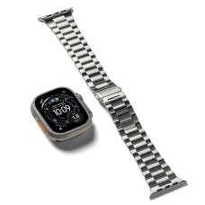 Apple Watch 8 / 9 / 10 / 11 / SE / Ultra (44 / 45 / 46 / 49 mm) Ringke Metal One Air apyrankė – sidabrinė