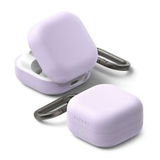 Samsung Galaxy Buds 4 / 4 Pro Ringke Silicone dėklas – violetinis Samsung Galaxy Buds 4 / 4 Pro Ringke Silicone dėklas – violetinis