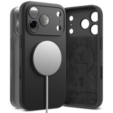 iPhone 17 Pro dėklas Ringke Silicone Magnetic su MagSafe – violetinis