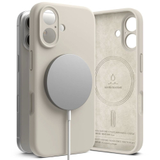 Ringke Silikoninis MagSafe iPhone 16 Dėklas - Beige