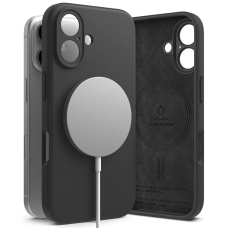Ringke Silikoninis MagSafe iPhone 16 Dėklas - Juodas